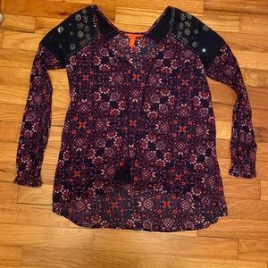 Chelsea & Violet Floral Boho Top – Size XS